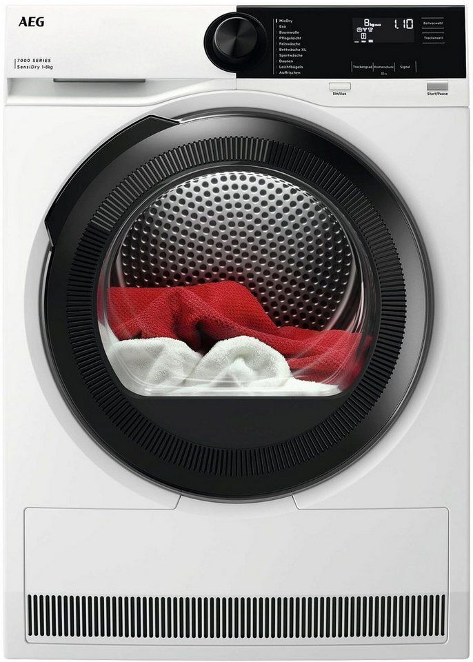 AEG Wärmepumpentrockner 7000 TR7TC86, SensiDry®: mit der Wärmepumpentechnologie