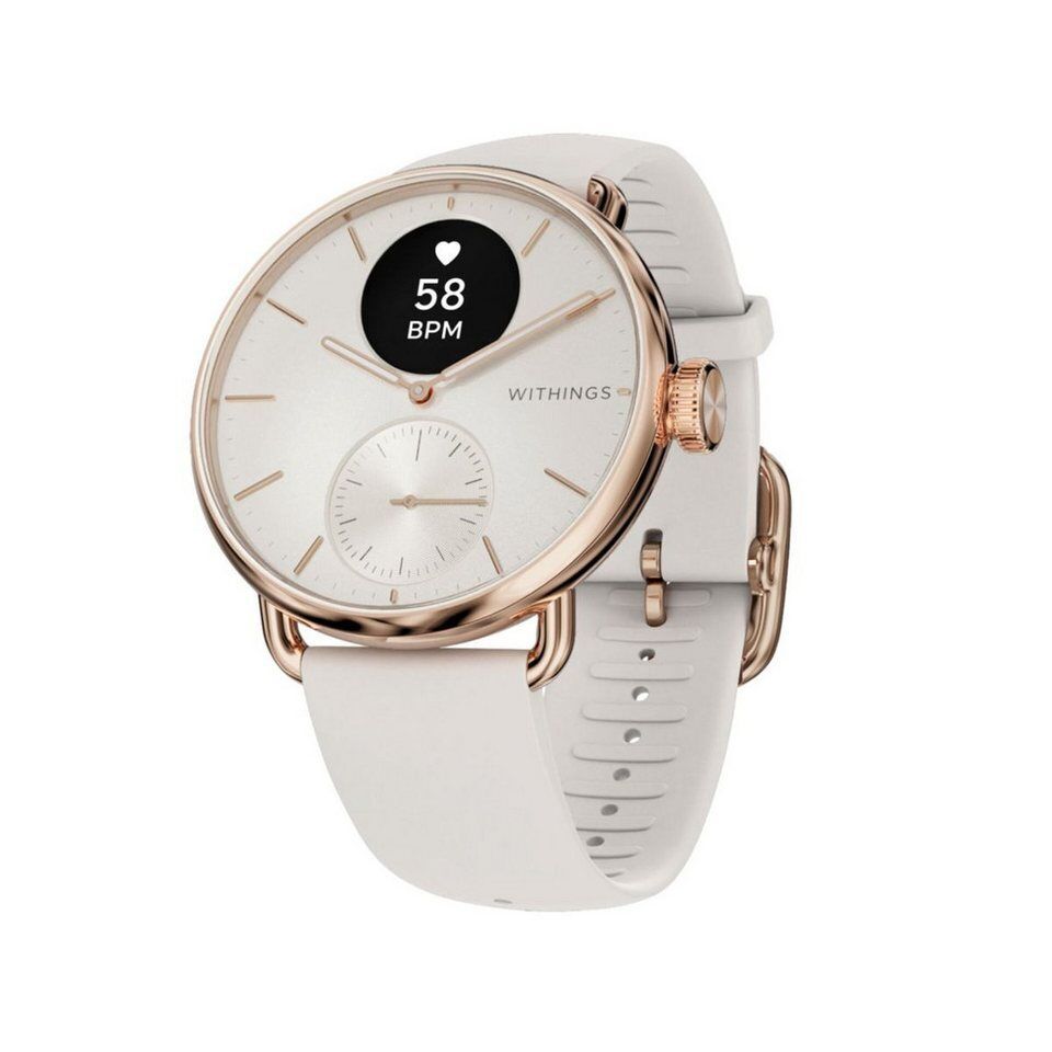 Withings ScanWatch 2, Akku bis 35 Tage, appfähige Smartwatch Set, 38 mm, inkl. M