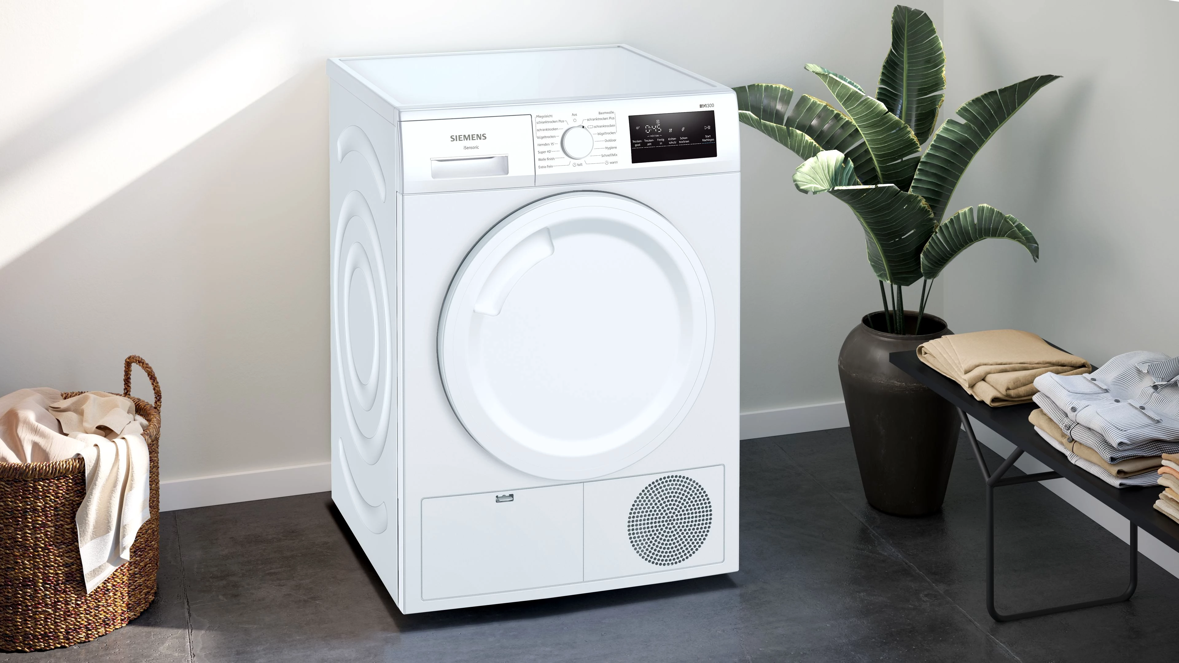 SIEMENS Kondenstrockner iQ300 WT43N203, 8 kg