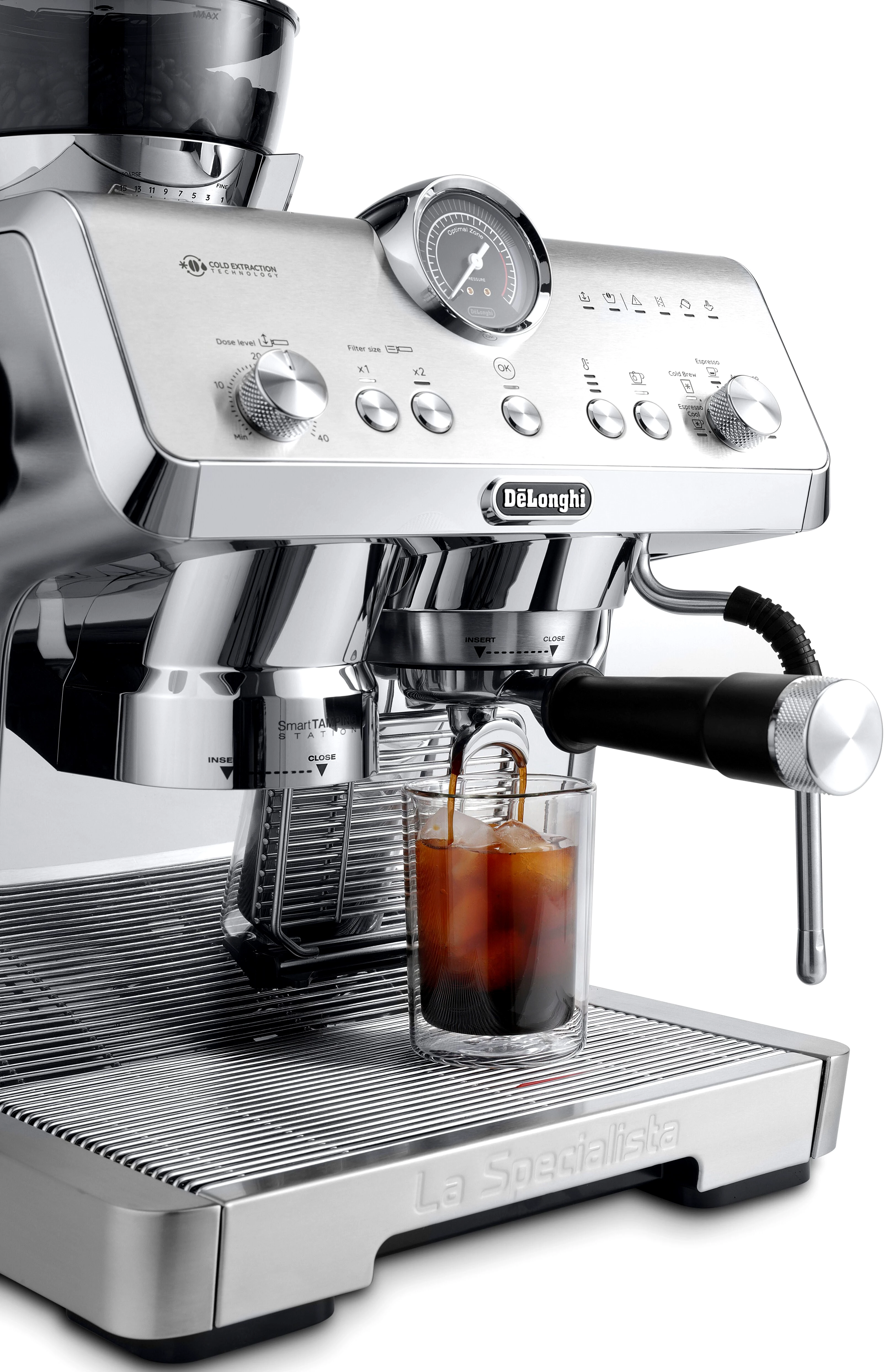 De'Longhi Espressomaschine La Specialista Opera Cold Brew EC9555.M, Metall