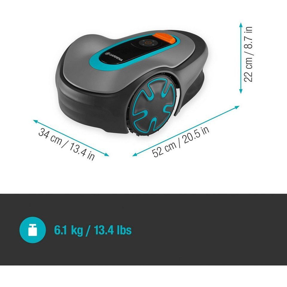 GARDENA Rasenmähroboter GARDENA Mähroboter SILENO minimo 250m², (Li-Ionen