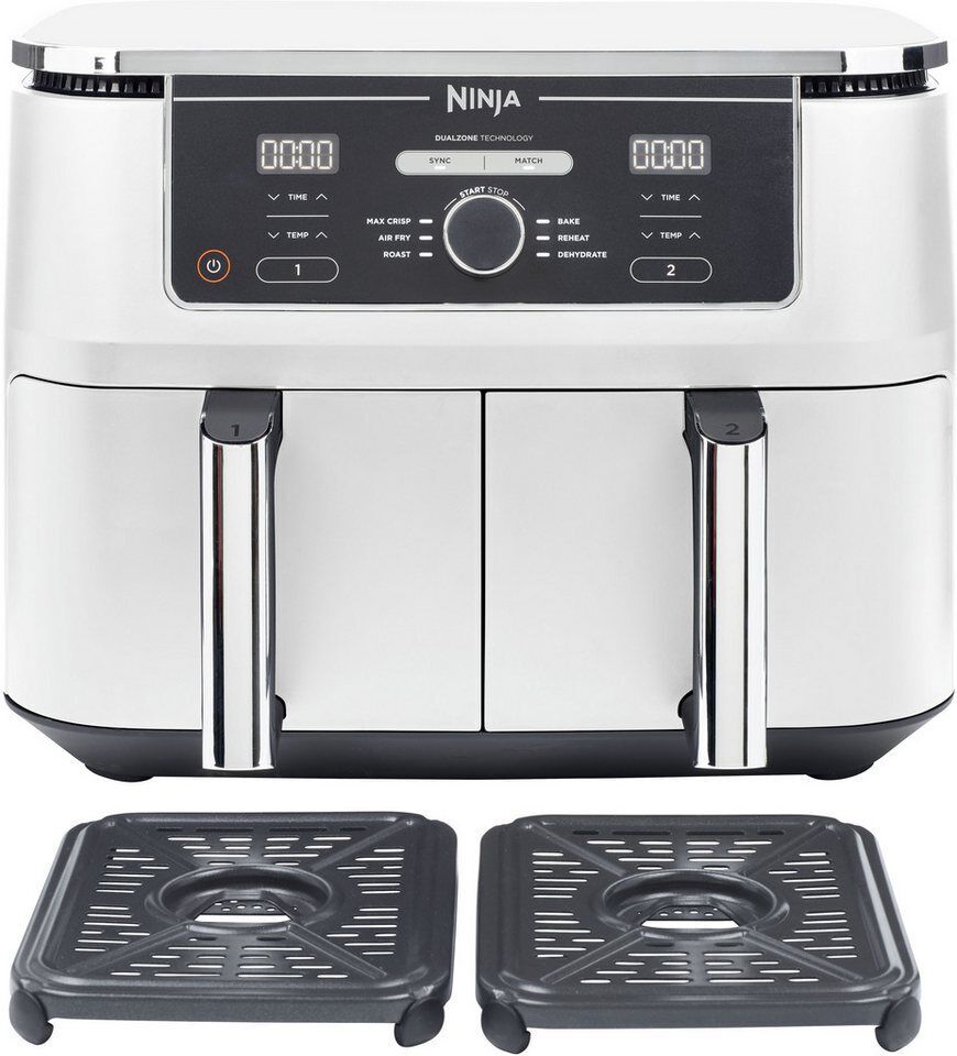NINJA Heißluftfritteuse Ninja Foodi MAX Dual Zone Heißluftfritteuse AF400EUWH, 2