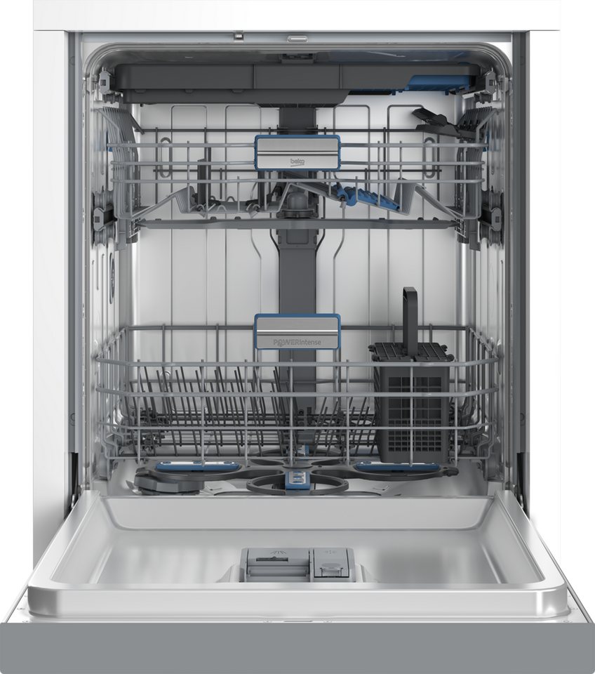 BEKO Unterbaugeschirrspüler BDDN36561XP, 8,9 l, 15 Maßgedecke