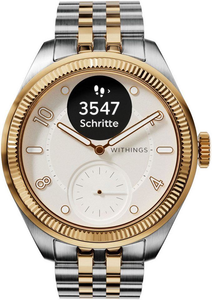 Withings ScanWatch Nova Brilliant Edition 39mm, Edelstahl, Akku: 35 Tage Smartwa