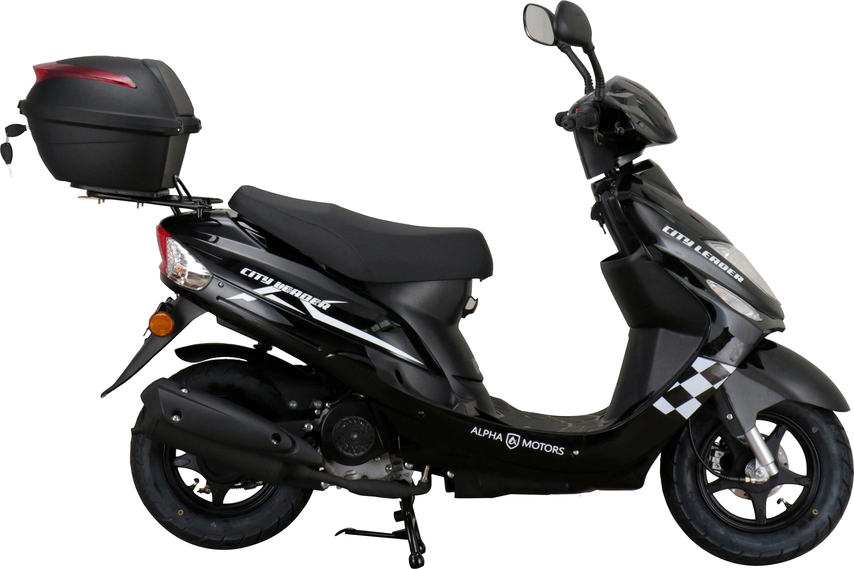 Alpha Motors Motorroller CityLeader, 50 ccm, 25 km/h, Euro 5, inkl. Topcase