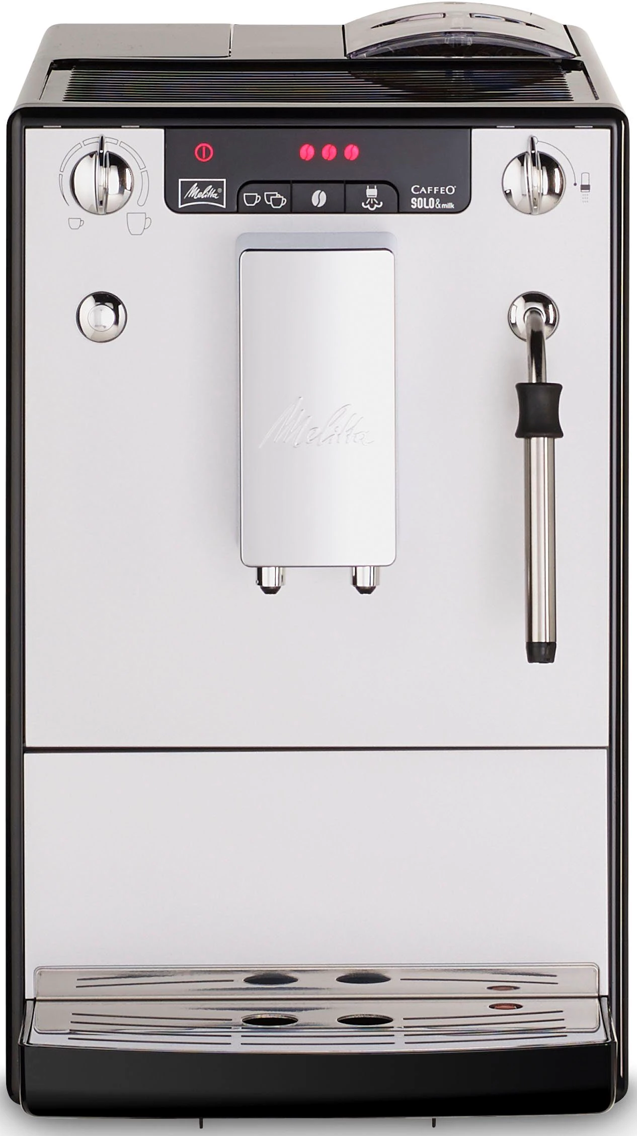 Melitta Kaffeevollautomat Solo® & Milk E953-202, silber/schwarz