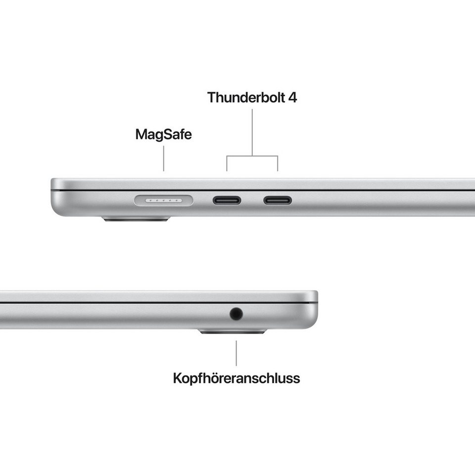 Apple 15-inch MacBook Air Notebook (38,91 cm/15,3 Zoll, Apple M5, 10-Core GPU, 5