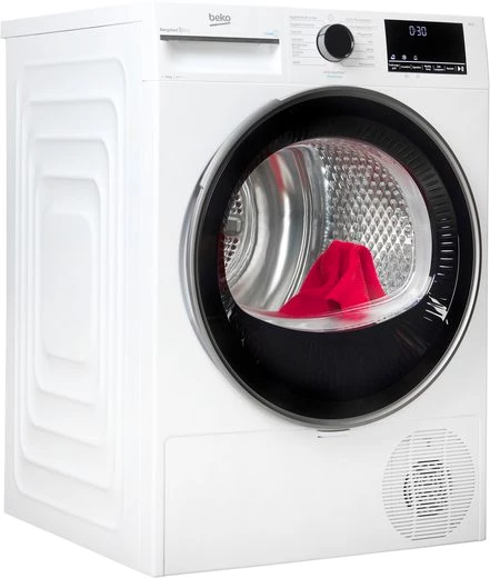BEKO Wärmepumpentrockner B3T442491, 10 kg, mit Wärmepumpentechnologie, SteamCure, Silent Programm
