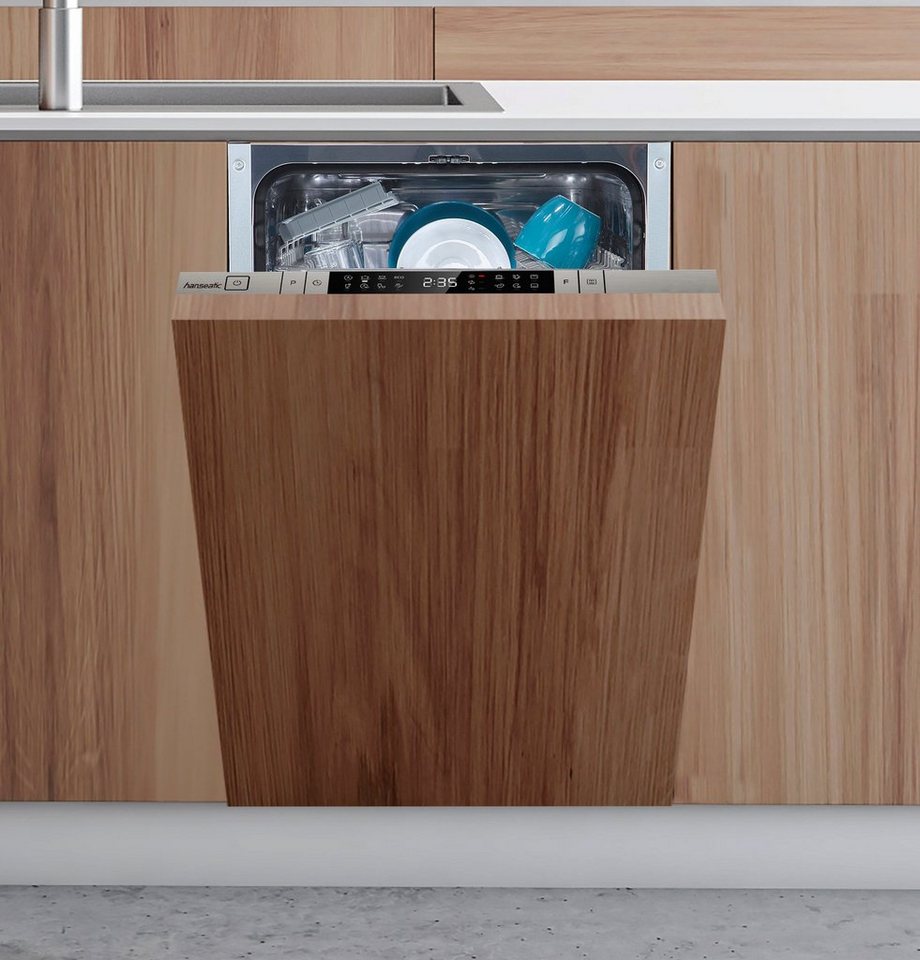 Hanseatic vollintegrierbarer Geschirrspüler HGVI4582C10J7714DS, 10 Maßgedecke, e