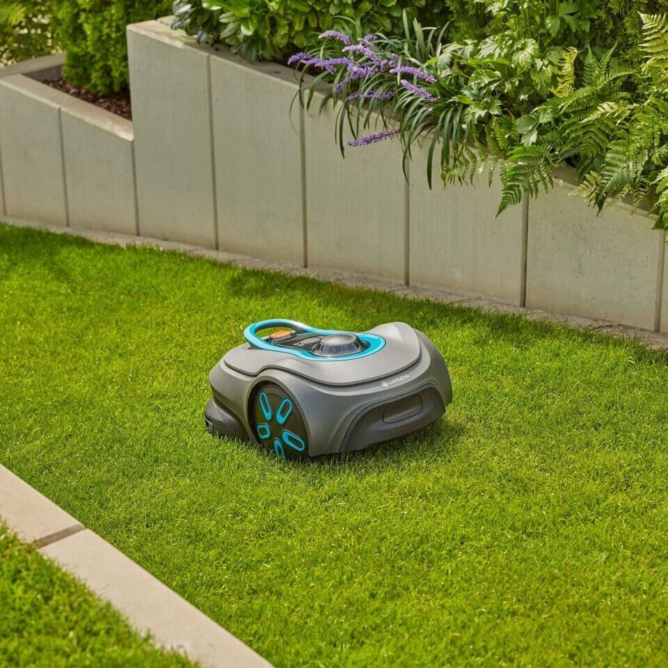 GARDENA Rasenmähroboter Gardena Mähroboter smart SILENO free 600m² Set