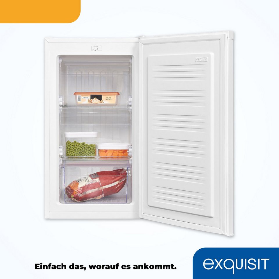 exquisit Gefrierschrank GS5111-330E weiss PV, 82.5 cm hoch, 45.3 cm breit, wechs