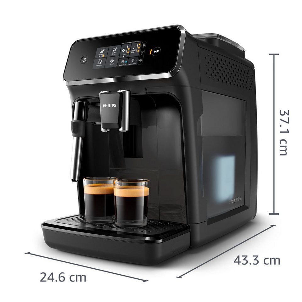 Philips Kaffeevollautomat 2200 Series EP2225/10 Pannarello, für 2 Kaffeespeziali