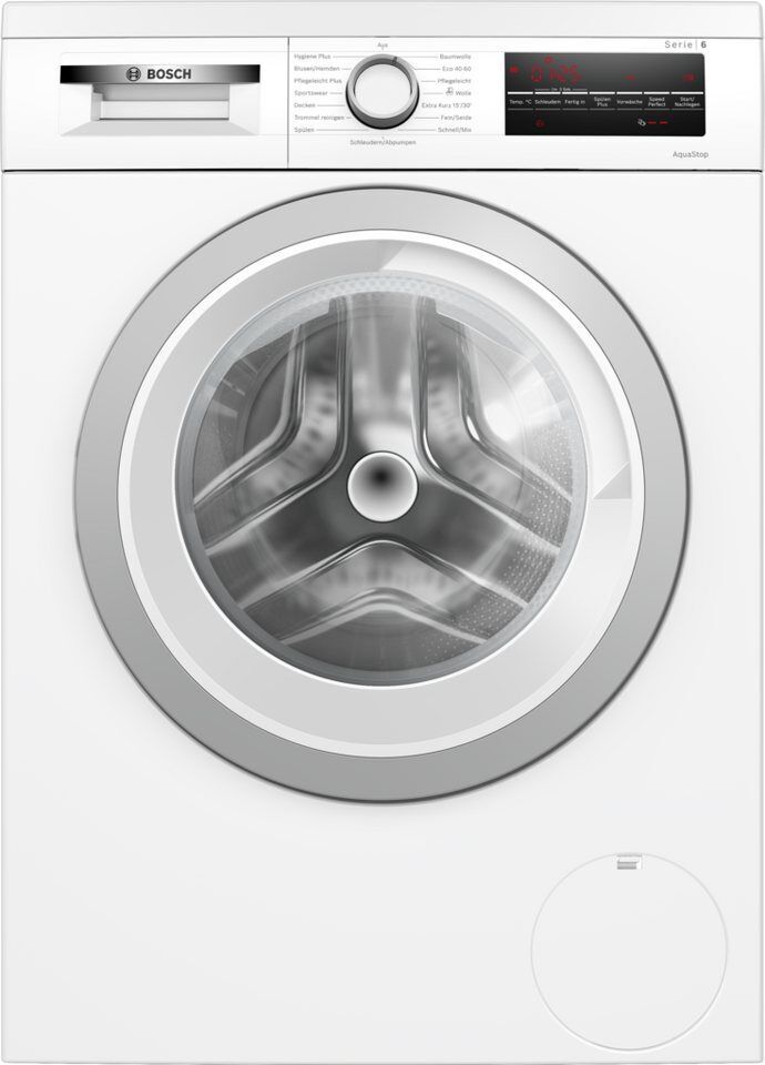 BOSCH Waschmaschine Serie 6 WUU28T42, 9 kg, 1400 U/min, Unterbaufähig, Zeiterspa