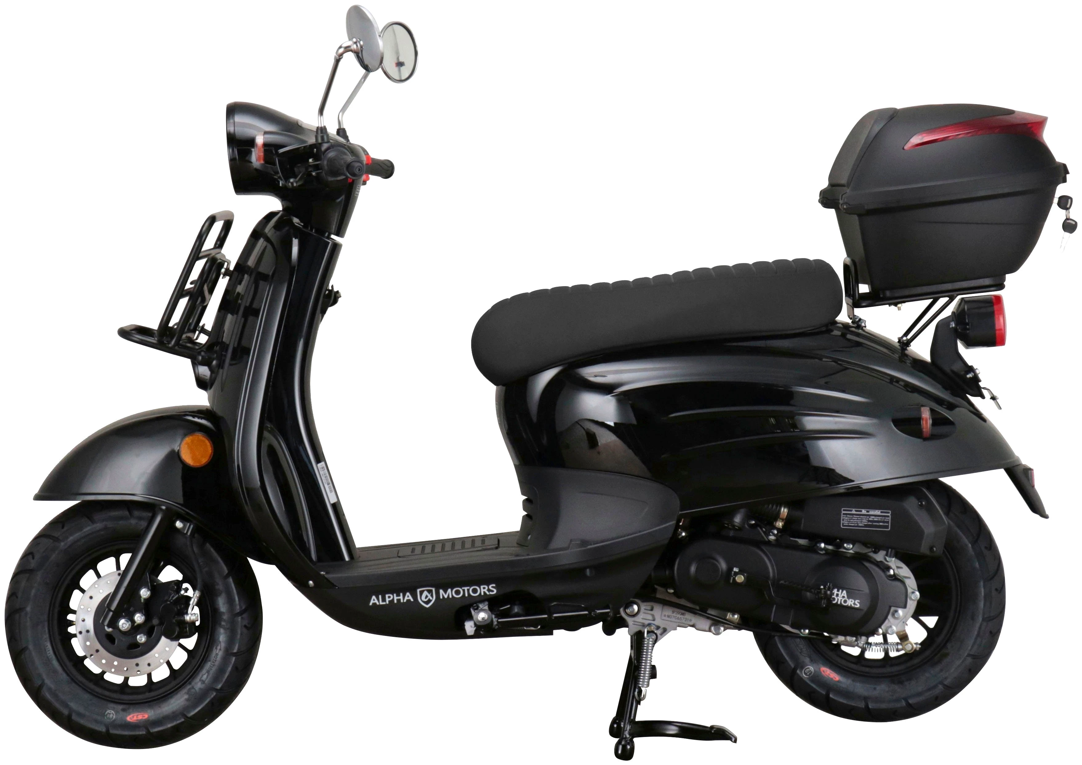 Alpha Motors Motorroller Adria, 50 ccm, 45 km/h, Euro 5, (Set, mit Topcase), mit Lenkerschloss