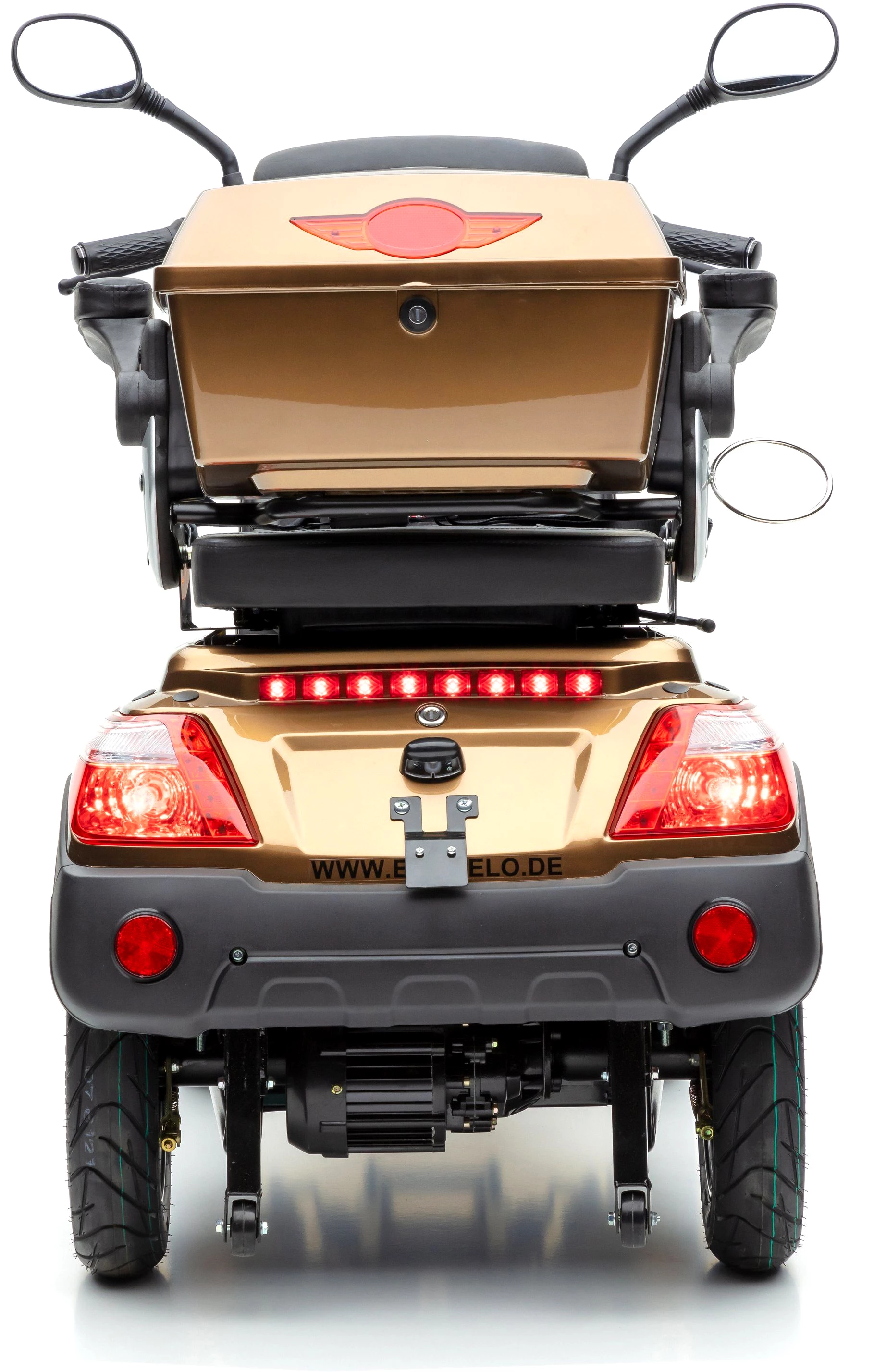 ECONELO Elektromobil Seniorenmobil J4000, 1000 W, 25 km/h, (mit Topcase)