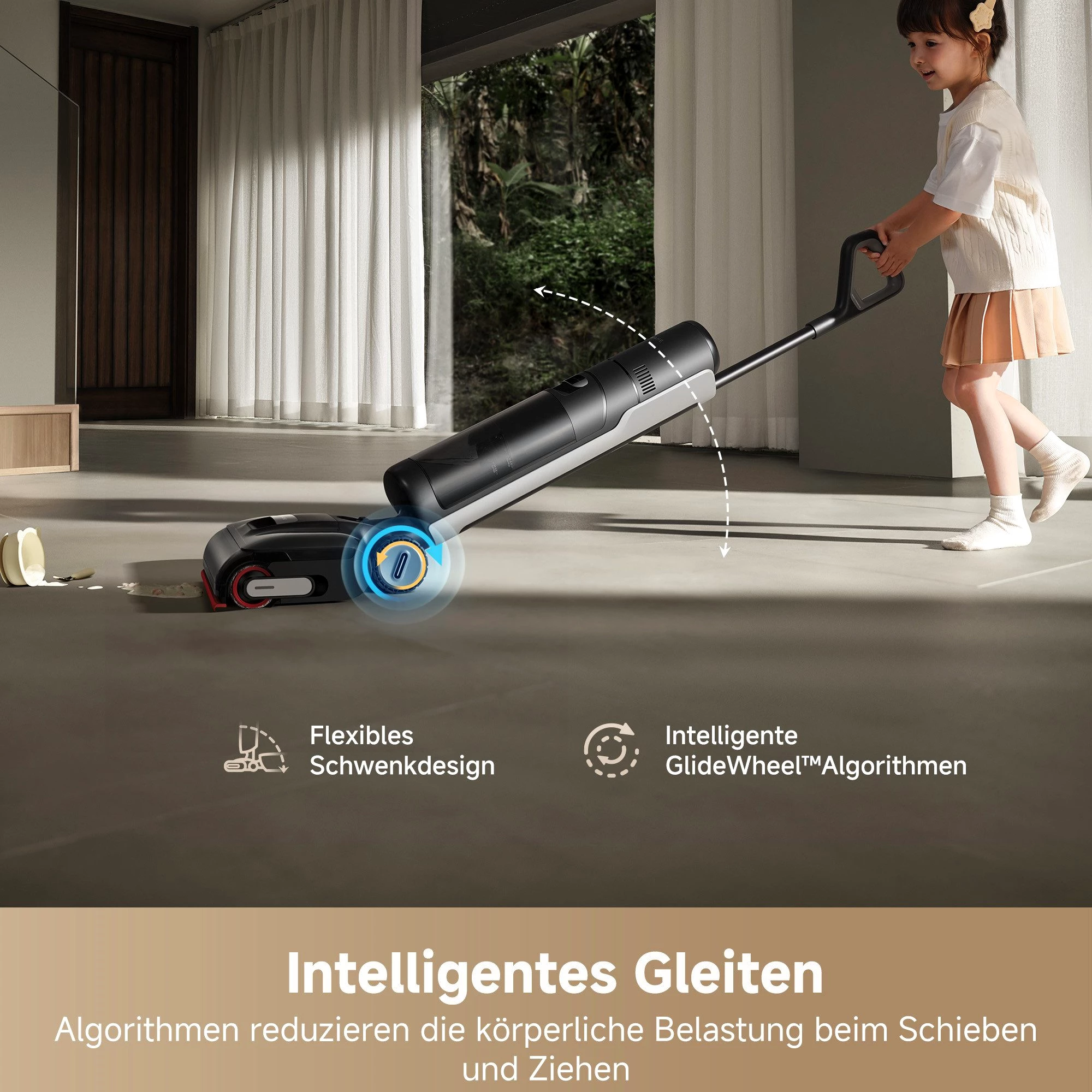 Dreame Nass-Trocken-Sauger H15 Pro, 21.000 Pa Saugkraft, GapFree,180°-Design, Selbstreinigung