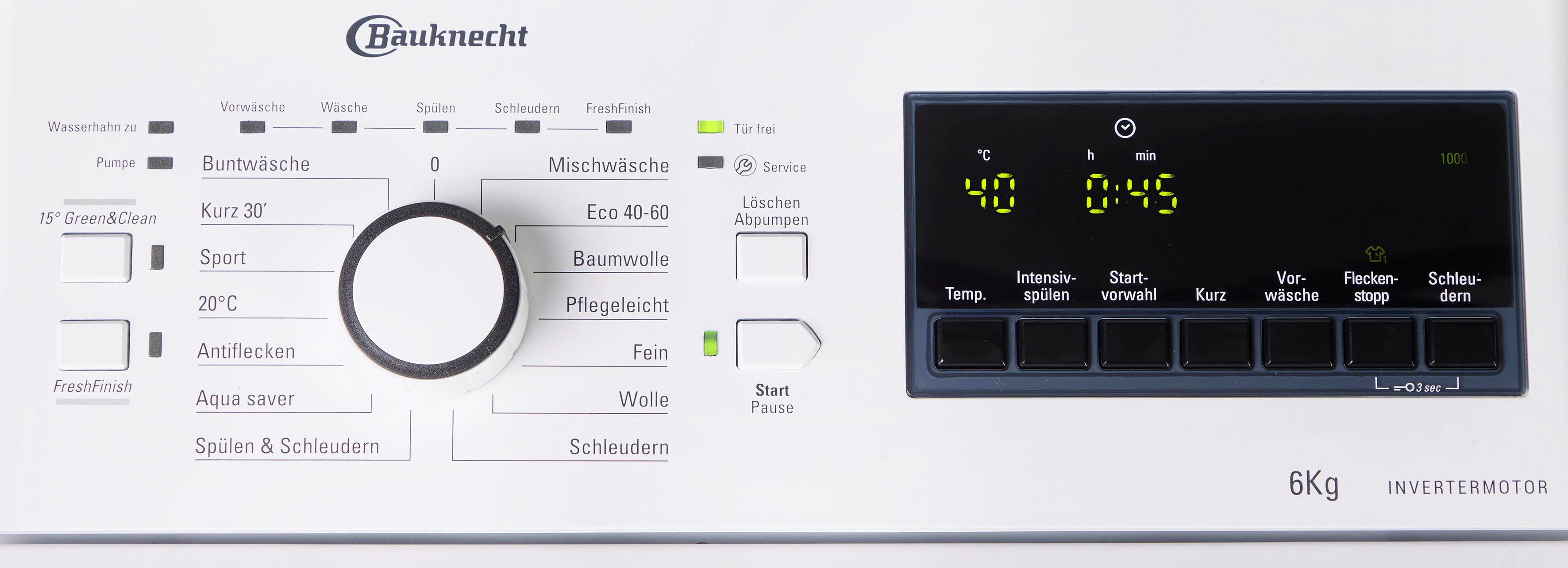 BAUKNECHT Waschmaschine Toplader WMT Super Eco 624 A N, 6 kg, 1200 U/min