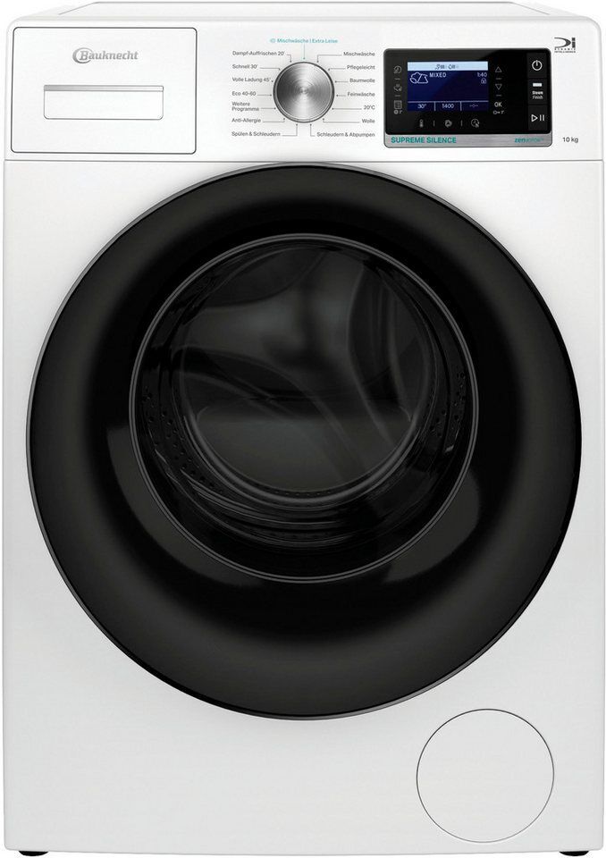 BAUKNECHT Waschmaschine B6R 08E SILENCE DE, 10 kg, 1400 U/min, Supreme Silence-W