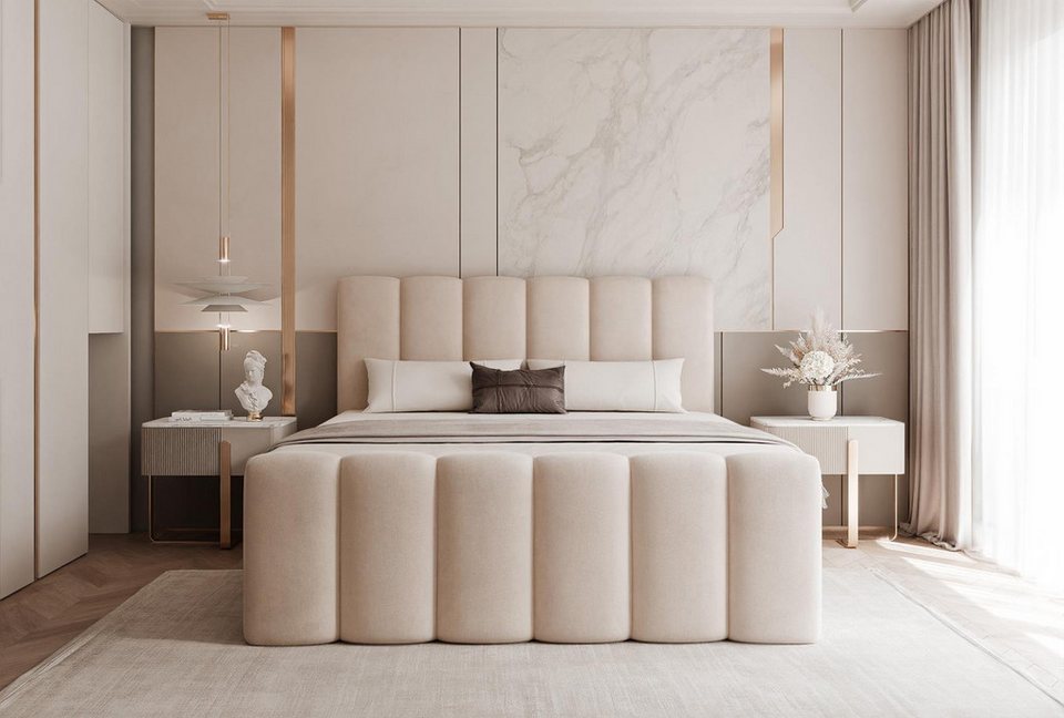 Compleo Boxbett BUBBLE, Wolkenbett, Bequem, Bonell, Topper, Doppelbett gepolster