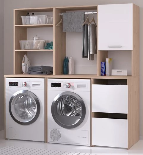 Parisot Waschmaschinenumbauschrank Laundry  mit viel Stauraum