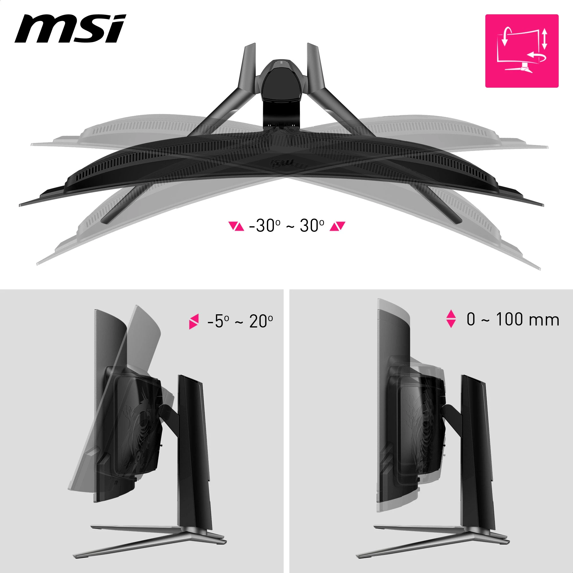 MSI MPG 341CQPX QD-OLED Curved-Gaming-OLED-Monitor