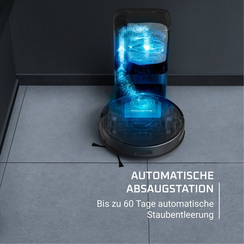 Rowenta Saugroboter mit Wischfunktion und Absaugstation X-Plorer 75S+ Neo, lange