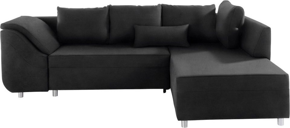 COLLECTION AB Ecksofa Sally L-Form, mit und ohne Bettfunktion, inklusive loser R