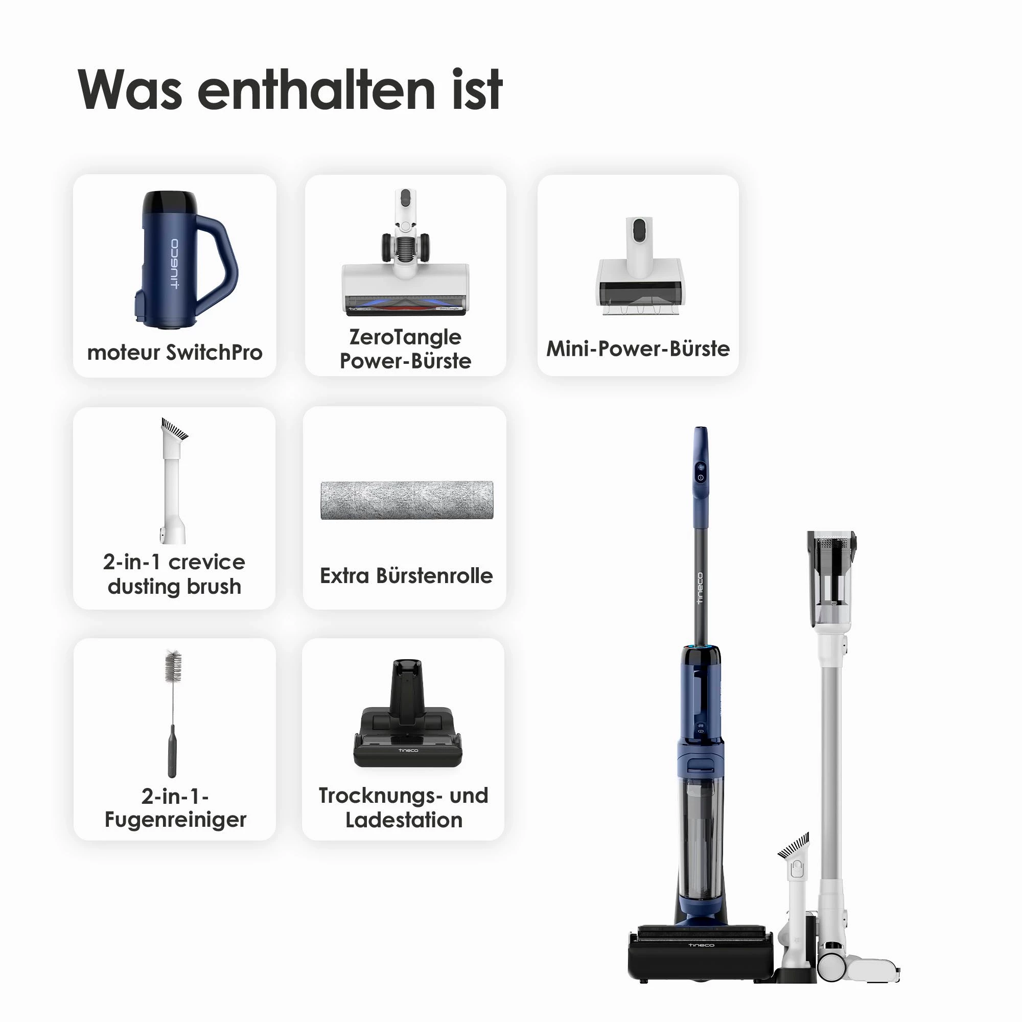 Tineco Nass-Trocken-Akkusauger Floor One Switch S6 PET, 230 W, beutellos