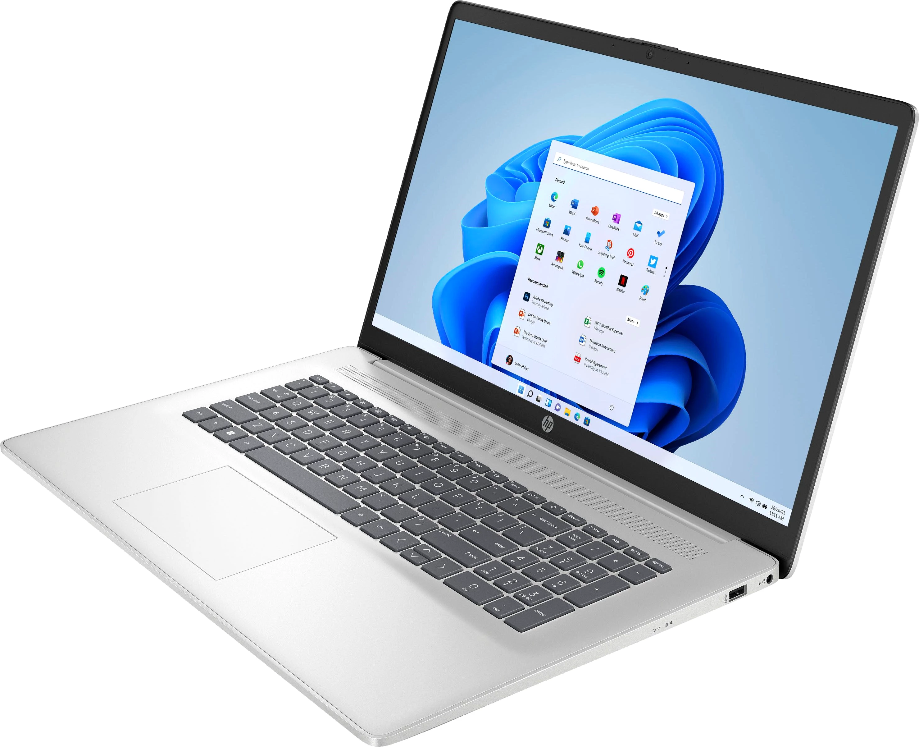 HP 17-cn4277ng Notebook (43,9 cm/17,3 Zoll, Intel Core i7 150U, Iris Xe Graphics, 1000 GB SSD)