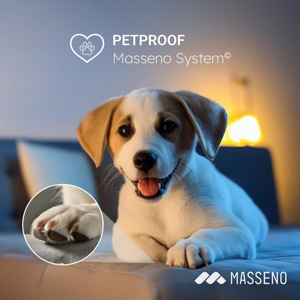 Masseno Ecksofa NIDA mit Schlaffunktion L-Form, Sofa mit Bettkasten
