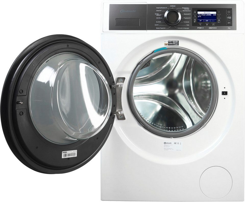 BAUKNECHT Waschmaschine B7 99 SILENCE DE, 9 kg, 1400 U/min