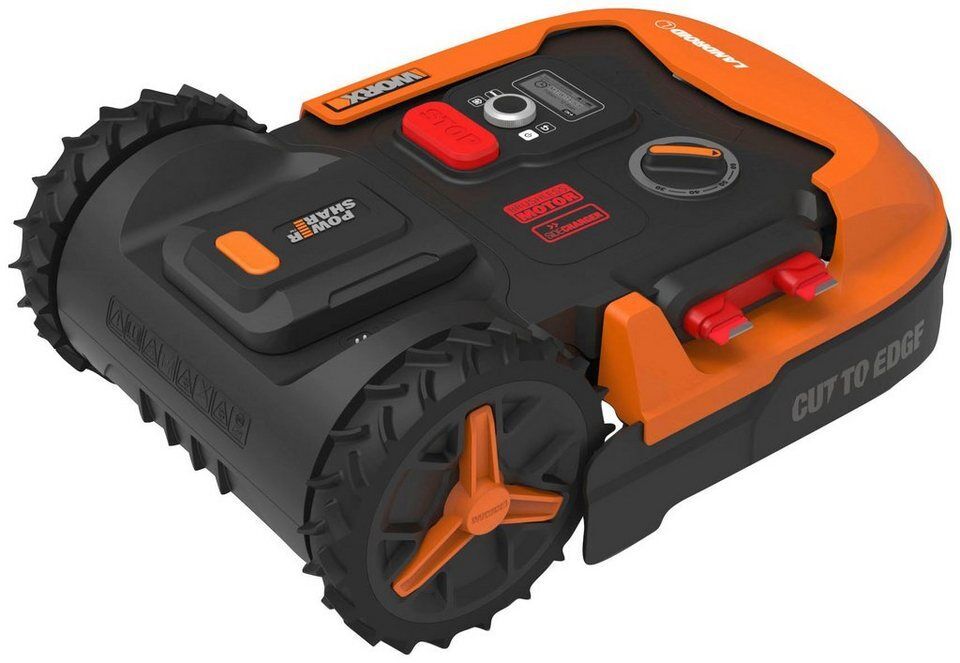 Worx Rasenmähroboter Landroid L1000, bis 1000 m² Rasenfläche, (Set), 1000m², 20V