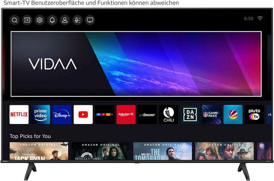 Hisense 50E6NT LED-Fernseher (126 cm/50 Zoll, 4K Ultra HD, Smart-TV, 4K UHD)