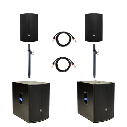 Fame Audio Lautsprechersystem (Aktive Lautsprecher, Bassboxen Set, Live-Auftritte)