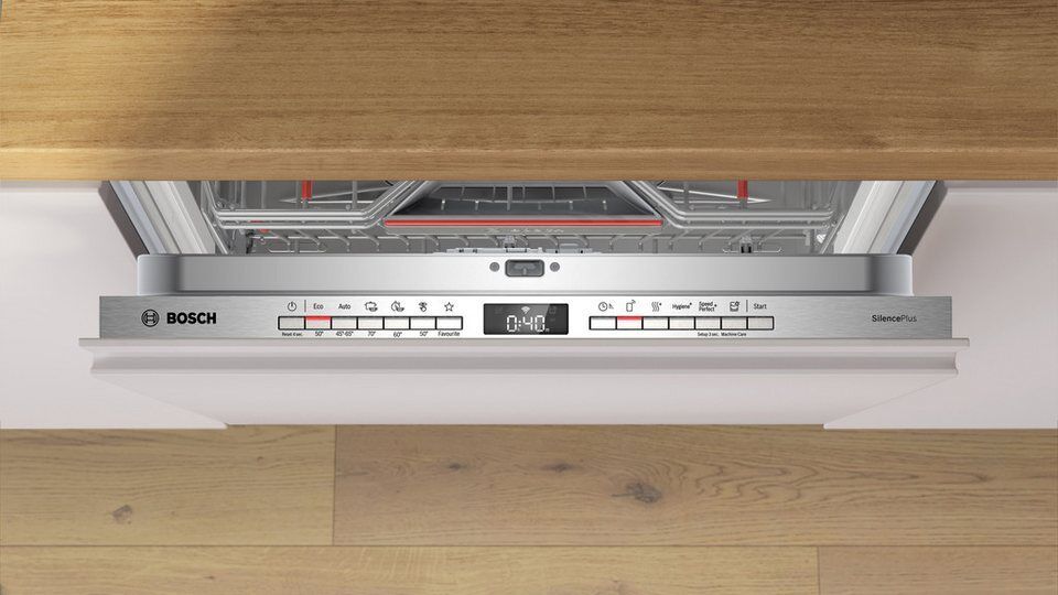 BOSCH vollintegrierbarer Geschirrspüler Serie 4 SMV4ECX32E, 14 Maßgedecke, Info